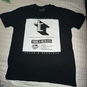 ASAP Ferg X Young & Reckless Black T-shirt Large EUC!